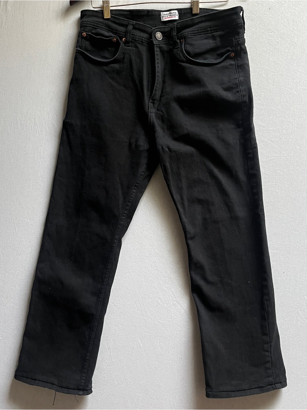 Levi's 514 Men's Black Straight Leg Denim Jeans Classic Fit Sz 34